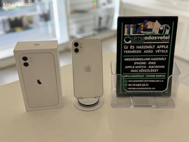iPhone 11 128GB Független Újszerű/1-3 hónap gar./Akku 100%/p4465