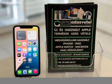 iPhone 11 128GB Független Újszerű/1-3 hónap gar./Akku 100%/p4740