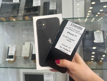 iPhone 11 64GB független fekete új akkumulátorral (58)