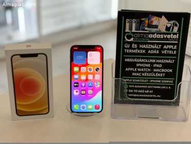 iPhone 12 64GB Független Használt/1-3 hónap gar./Akku 100%/p4657