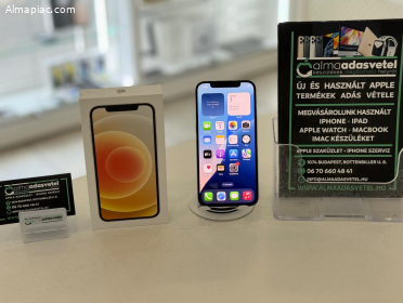iPhone 12 64GB Független Nagyon Szép/1-3 hónap gar./Akku 100%/p4394