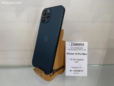 iPhone 12 Pro Max 128GB független kék (27) iSzerelés.hu