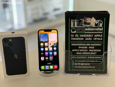iPhone 13 128GB Független Újszerű/1-3 hónap gar./Akku 88%/p4575