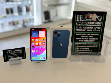 iPhone 13 256GB Független Kék Megkímélt/1-3 hónap gar./Akku 85%/p4223