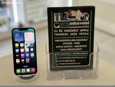 iPhone 14 128GB Független Újszerű/1-3 hónap gar./Akku 83%/p4423