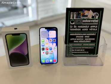 iPhone 14 128GB Vodafone Újszerű/1-3 hónap gar./Akku 86%/p4664