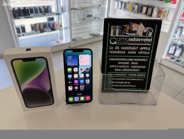 iPhone 14 256GB One Függő Használt/1-3 hónap gar./Akku 85%/p4831