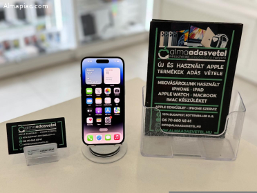 iPhone 14 Pro 128GB Független Mint Az Új/1-3 hónap gar./Akku 91%/p4257