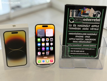 iPhone 14 Pro 256GB Független Újszerű/1-3 hónap gar./Akku 84%/p4724