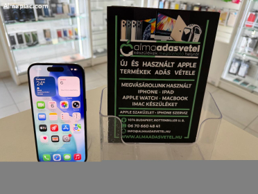 iPhone 15 Pro 256GB Független Használt/1 hónap gar./Akku 86%/p4880