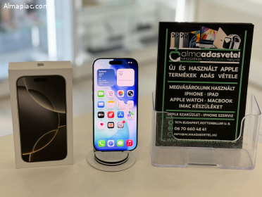 iPhone 16 Pro 128GB Hibátlan/2026.05.29.Apple Gar.Akku 100%/p4631
