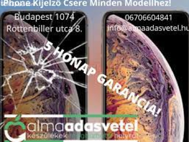 iPhone Kijelző Csere Minden Modellhez 5 Hónap Garanciával!