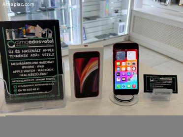 iPhone SE 2020 128GB Független Újszerű/1-3 hónap gar./Akku 82%/p4046