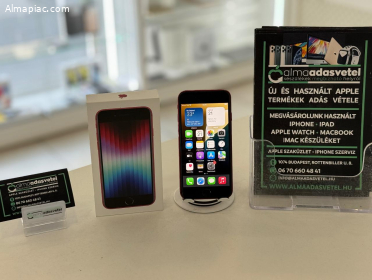 iPhone SE 2022 3Gen. Független Újszerű/1-3 hónap gar./Akku 100%/p4374
