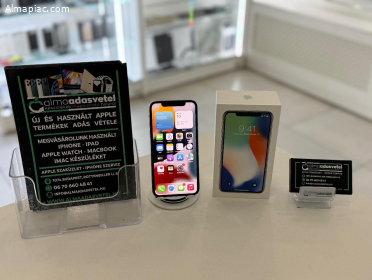 iPhone X 64GB Újszerű/1-3 hónap gar./Akku 100%/p4152
