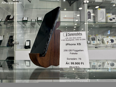 iPhone XS 256gb független fekete új akkuval garanciával (78)