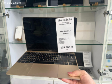 MacBook 12" Retina 8GB/512SSD/1 ciklus/ garanciával (7/0)