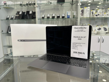 MacBook Air 13" 2020 1.1Ghz/8GB/256SSD/i3/magyar bill/garanciával (5/0