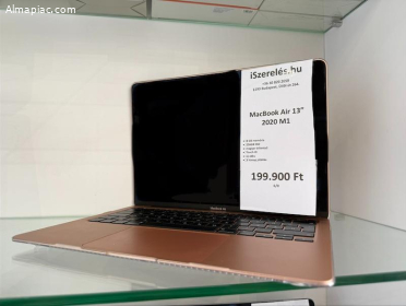 MacBook Air 13" M1/ 256GB / Touch ID / magyar bill / ÚJ AKKU (6/0)