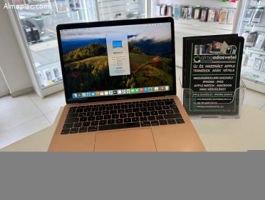 MacBook Air 2018 8GB/128ssd/Használt/1 hónap gar./Akku 85%/p4452