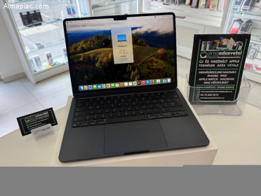 MacBook Air M2 13" 8GB/256ssd/Újszerű/1-3 hónap gar./p4383