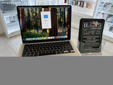 MacBook Air M2 13" Újszerű 8GB/256ssd/1-3 hónap gar./Akku 91%/p4522