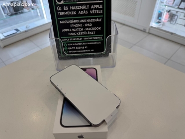 Új Biztosító Által Cserélt iPhone 14 Pro 128GB Független Lila/3 hónap